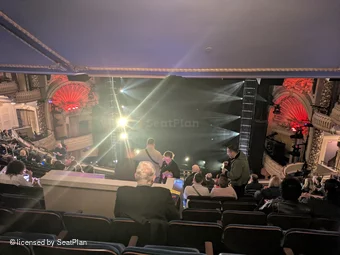 Palace Theatre Mezzanine N124 view from seat photo