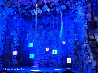 Cambridge Theatre Stalls M8 view from seat photo