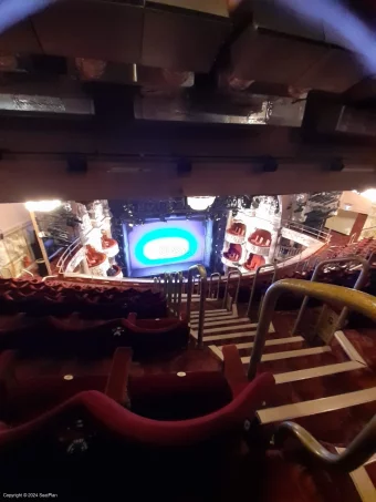 Shaftesbury Theatre Grand Circle J26 view from seat photo