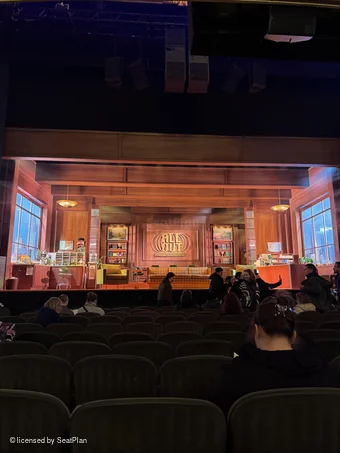 Nederlander Theatre Orchestra K110 view from seat photo