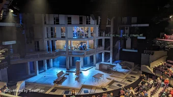 Gillian Lynne Theatre Circle B57 view from seat photo