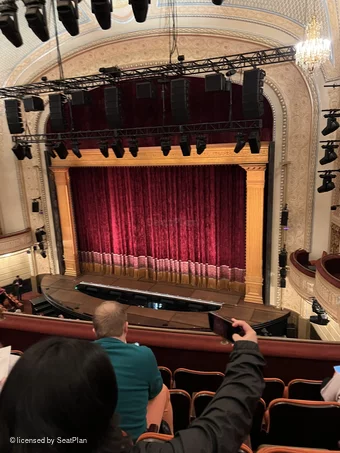 Majestic Theatre Front Mezzanine E18 view from seat photo