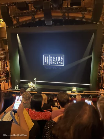 Belasco Theatre Mezzanine E112 view from seat photo