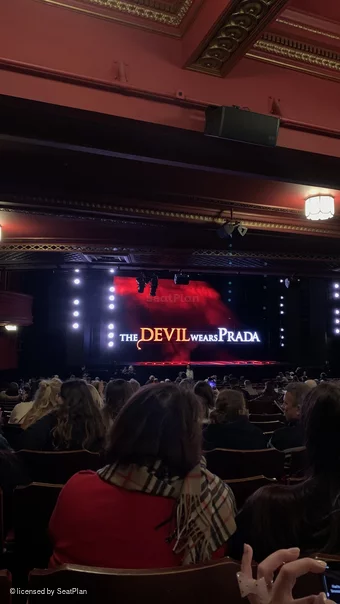 Dominion Theatre Stalls XX45 view from seat photo