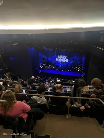 Milton Keynes Theatre Upper Circle Slips19 view from seat photo