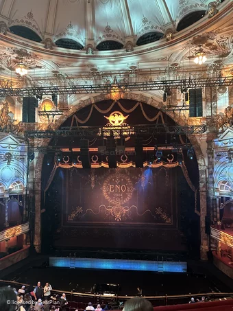 London Coliseum Upper Circle C23 view from seat photo