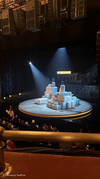 Longacre Theatre Mezzanine A11 view from seat photo