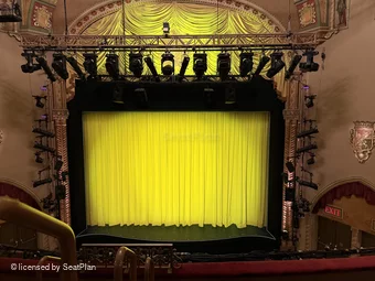 Golden Theatre Front Mezzanine D102 view from seat photo