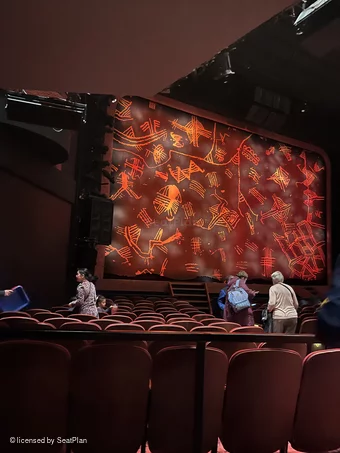 Minskoff Theatre Orchestra O9 view from seat photo