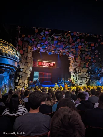 Cambridge Theatre Stalls R32 view from seat photo