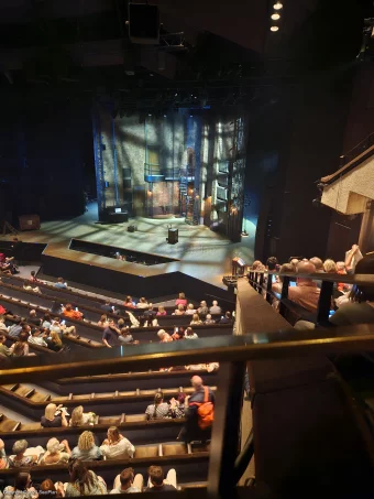 Barbican Theatre Circle A8 view from seat photo