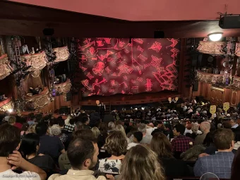 Lyceum Theatre Royal Circle M36 view from seat photo