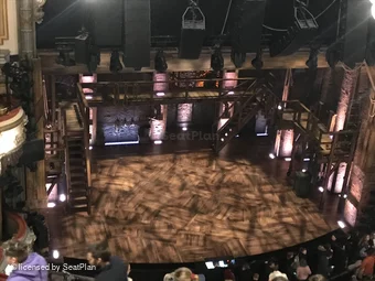 Victoria Palace Theatre Grand Circle J34 view from seat photo