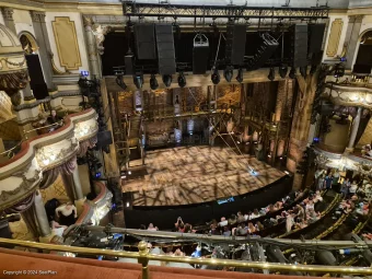 Victoria Palace Theatre Grand Circle B30 view from seat photo