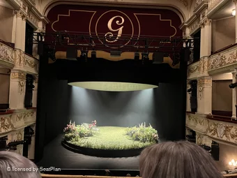 Garrick Theatre Dress Circle B13 view from seat photo