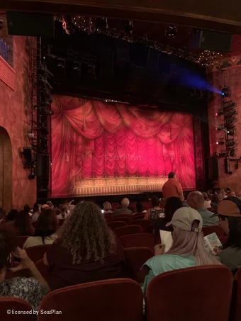 August Wilson Theatre Orchestra P15 view from seat photo