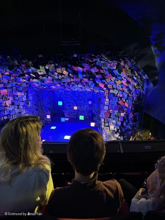 Cambridge Theatre Upper Circle D11 view from seat photo