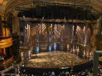 Richard Rodgers Theatre Front Mezzanine A1 view from seat photo