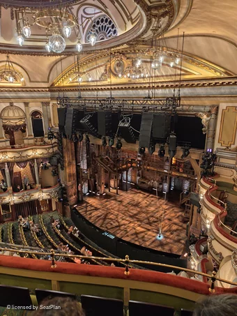 Victoria Palace Theatre Grand Circle D2 view from seat photo