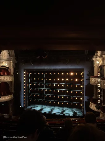 Shaftesbury Theatre Royal Circle H10 view from seat photo