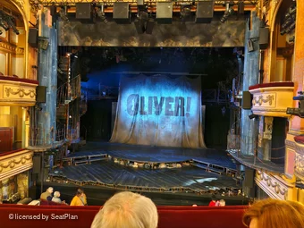 Gielgud Theatre Dress Circle B14 view from seat photo