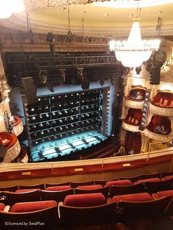 Shaftesbury Theatre Grand Circle E32 view from seat photo