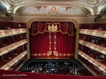 Royal Opera House Amphitheatre B55 view from seat photo