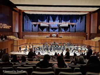Royal Festival Hall Rear Stalls JJ31 view from seat photo