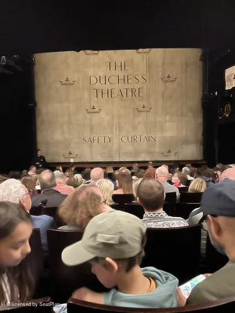 Duchess Theatre Stalls L15 view from seat photo