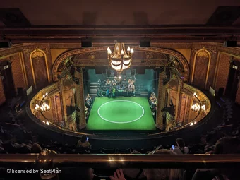 Theatre Royal Haymarket Gallery A7 view from seat photo