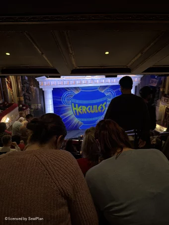 Theatre Royal Drury Lane Grand Circle H34 view from seat photo