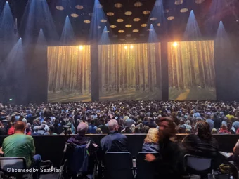 ABBA Arena Block H A11 view from seat photo