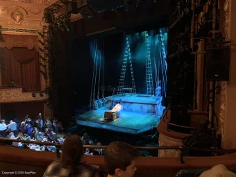 Longacre Theatre Mezzanine C25 view from seat photo