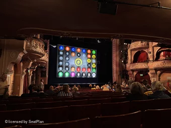 Shaftesbury Theatre Stalls T33 view from seat photo