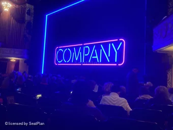 Bernard B. Jacobs Theatre Orchestra J12 view from seat photo