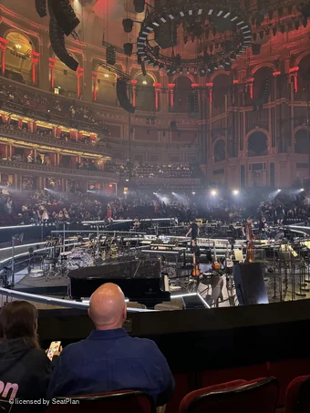 Royal Albert Hall Stalls L 371 view from seat photo