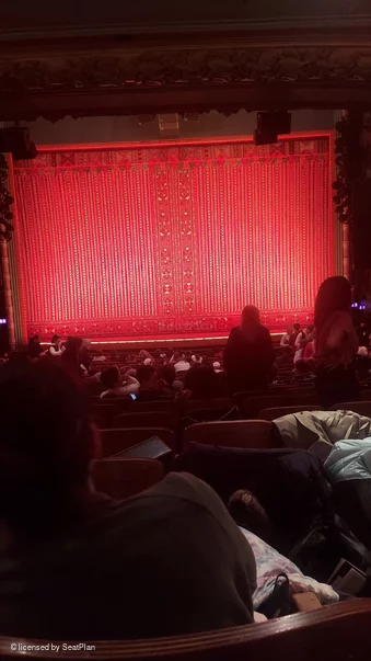 New Amsterdam Theatre Orchestra U108 view from seat photo