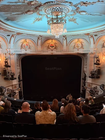 Ambassadors Theatre Circle H9 view from seat photo