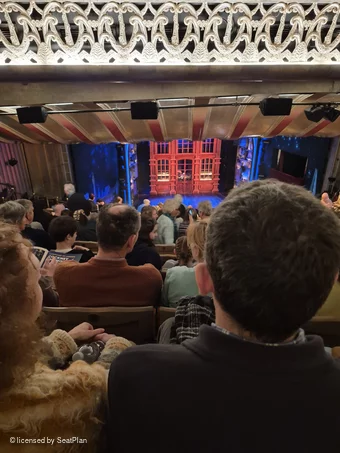Savoy Theatre Dress Circle O3 view from seat photo