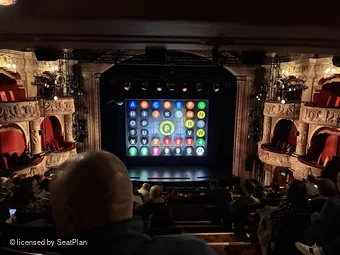 Shaftesbury Theatre Royal Circle J19 view from seat photo