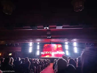 Dominion Theatre Stalls WW25 view from seat photo