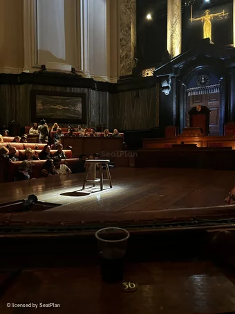 London County Hall Courtroom Stalls B36 view from seat photo