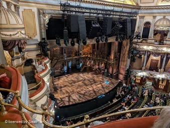 Victoria Palace Theatre Grand Circle A38 view from seat photo