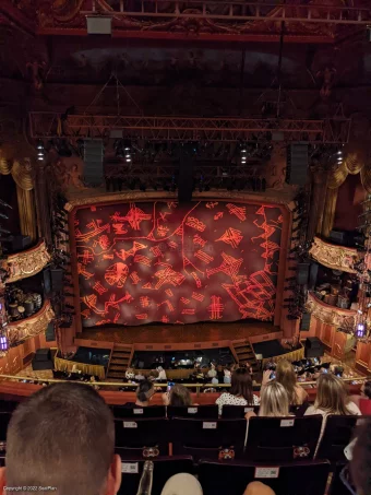 Lyceum Theatre Grand Circle E29 view from seat photo