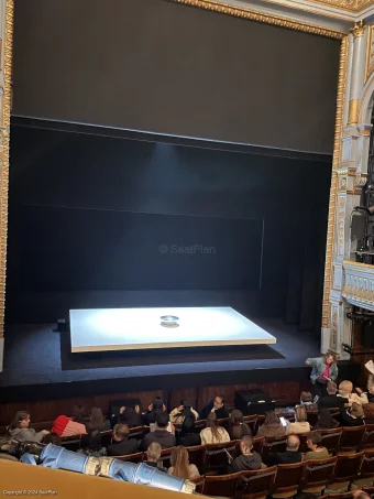 Harold Pinter Theatre Dress Circle A13 view from seat photo