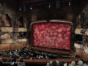 Lyceum Theatre Royal Circle F13 view from seat photo