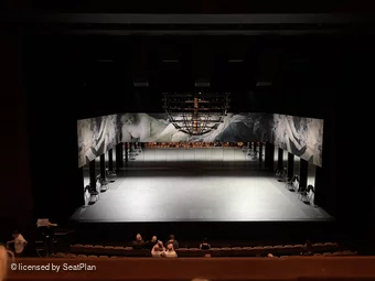 National Theatre - Lyttelton Circle B20 view from seat photo