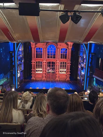 Savoy Theatre Dress Circle M12 view from seat photo
