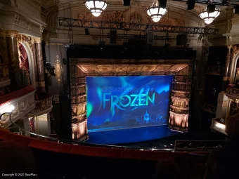 Theatre Royal Drury Lane Grand Circle D36 view from seat photo