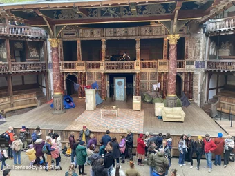 Shakespeare's Globe Theatre Middle Gallery - Bay G A24 view from seat photo